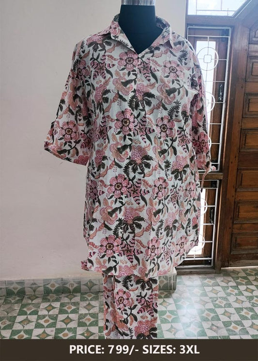 Handblock Printed Coord Set