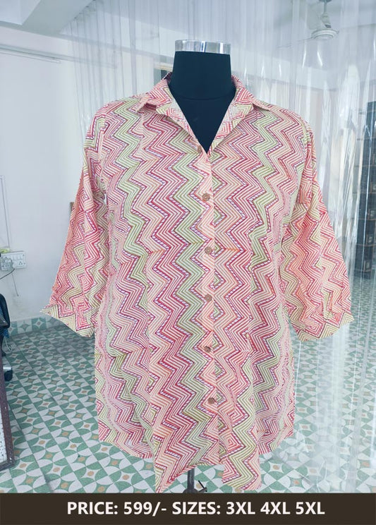 Zizag Shirt In Cotton