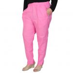 Damyantii Plus Size Cotton Pants in Pink Color