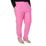 Damyantii Plus Size Cotton Pants in Pink Color